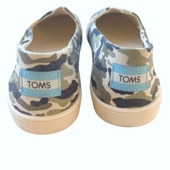 NEW Toms Dirty Olive Camouflage Print Women’s Alpargata Slip-On — SZ 6 - Picture 4 of 11
